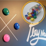 80개 컬러 혼합 동그라미 자석 원형 원 동전 자석