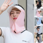 여성 남성 야외 작업 외출 등산 햇빛 쿨 마스크