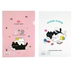 냥냥이 L자 A4 홀더 화일 20개 혼합 시험지 서류정리