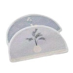 실버미어 현관 욕실 소프트 타올 발매트 실내 러그 반달