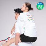 요넥스 배드민턴 반팔 오버핏 데일리 캐주얼 웨어 남녀공용 티셔츠 BK 233TS042U 90