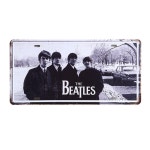 흑백 비틀즈 빈티지 철제 액자 인테리어 소품