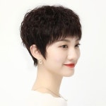 키밍 중년 여자통가발 엄마 단발머리펌 전체가발