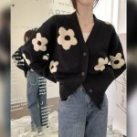 셀티 플라워 니트 가디건