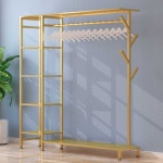 옷가게 철제 행거 철제행거 선반 쇼룸 옷걸이 인테리어 흰색