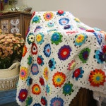 Hblanket 담요 수제 코바늘 손뜨개 소파 커버 블랭킷 타월 여름 담요 하얀색 120X80