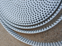 타이밍 벨트 폭 12 15 흰색 PU 폴리우레탄 스틸 코어 HTD 5M 개방형 피치 풀리 HTD5M