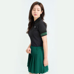 피지알 PGR골프 파크골프웨어 여성 주름치마 청록 큐롯스커트 그린 플리츠치마 GS-164