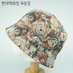 햇츠온 햇츠온 여성 남성 사계절 버킷햇 벙거지 빈티지 챙 햇 골프 모자 면 AA H2135-016BGN