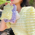 개플룩 강아지 시밀러룩 커플룩 트윈룩 벌룬 크롭블라우스 강아지옷 1개
