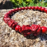 천연원석 진사 액막이 재물운 상승 비휴팔찌