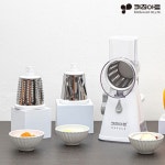 키친아트 라팔 만능 슬라이서 3종 채칼 채썰기 편썰기 돌돌이 파채 마늘 야채 다지기 월남쌈 김장 양념