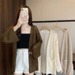 여자 여성가디건 베이직가디건 기본가디건 니트 오버핏 간절기 여름 얇은