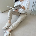 여자 스판밴딩조거팬츠 조거바지 허리밴딩 4컬러 바지