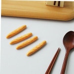 바게뜨빵 수저받침 4P세트 젓가락받침 도자기받침