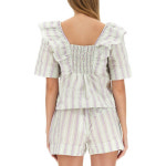 GANNI 가니 23 F W 가니 RUFFLE 블라우스 494 B0040483094