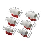 암나사 PVC 밸브 소켓 나사 배관 파이프 피팅 관개 시스템 어댑터 25 1PC 1I2 inch