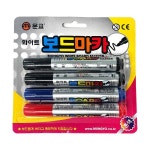 화이트보드 4색 마카펜 세트