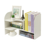 자유배치코너책상위선반화이트책상수납책꽂이