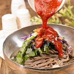 늘바른 비빔 메밀국수 소바숙성면 180g 8팩 양념장40G 8팩 엄마손맛볶음김치160g