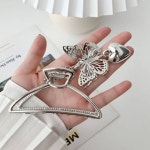 대형집게핀 나비모양 올림머리 반묶음 집게핀 헤어핀