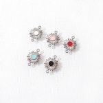 싼비즈 써지컬스틸 펜던트 에폭데이지꽃양고리 8x14mm 1개 8-131-05