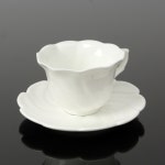 메르씨 꽃잎 도자기 커피잔 세트 라떼 찻잔