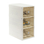 라이프홈 접이식 3단 신발정리함 플라스틱신발장