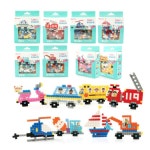 탈것 만들기 DIY 블럭 X2개 어린이 미니 조립 교육용