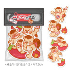아트박스 밍다람그림일기 야한생각한 다람 리무버블 조각 스티커팩 6종