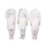 CQ-SA 방진복 방진 가운 기본 C카라형 주머니 부착 화이트S