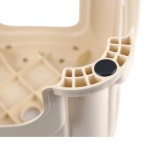 다용도 엉덩이 쿠션 간이의자-중 사각 휴게 2-간이의자-블랙