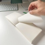 떼어쓰는 무지 노트패드 250매