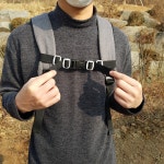 성인 체스트 스트랩 가방 백팩 어깨 가슴끈 체스트벨트 흘러내림방지 고정 보조 버클 스트랩 가슴벨트w버클XL