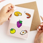 귀여운 야채 노트북 캐리어 방수 스티커 50장 세트