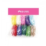 유니아트 22000 칼라지끈 혼합 10입 종이끈