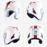 KOMO 코모 668 오픈페이스 오토바이 헬멧 NEW 668 SWALLOW