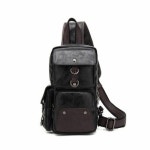 더플백 웨이스트백 대학생 가죽 허리색 캐쥬얼 코디