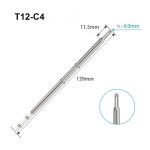 FMchip T12 시리즈 전기 납땜 인두 팁 KU B2 C4 C1 I ILS JL02 D24 Hakko fx951 DIY 스테이션 키트