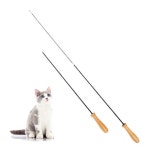 단품 고양이긴낚시대 와이어 고양이 카샤카샤 PET 낚시대 2단