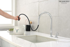 전국설치 더죤테크 필로토 슈티에싱크396 크롬 2홀 주방수전