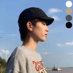 남성 짧은챙 숏챙 볼캡 모자 패션모자 사이즈조절