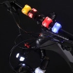 2P 자전거 LED 경고등 전조등 안전등