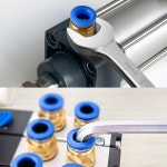 50PCS PC 공압 피팅 공기 커넥터 PC4 M5 01 PC6 02 수나사 OD M5