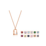 티르리르 럭키엘 탄생석 실버핑크 목걸이 TNSSVP13950S