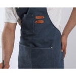 NPL 방수 바리스타 데님 앞치마 카페 공방 작업용 캔버스 주방 쉐프 커피숍 미용 네일샵 미술