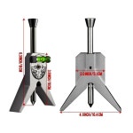 파이프 센터 파인더 스테인리스 스틸 안전 마커 센터링 도구 조정 가능한 파인더 직경 표시 위치 지정을 위한 업그레이드된 피팅