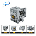 서보 모터 기어박스 웜 기어 감속기 비율 5 100 1 입력 샤프트 입력 홀 스테퍼 모터 감속기 NMRV050