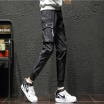 남성 라벨포인트 카고조거팬츠 조거바지 남자카고바지