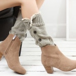 4버튼 레이스 레그 워머 발토시 다리토시 방한 겨울